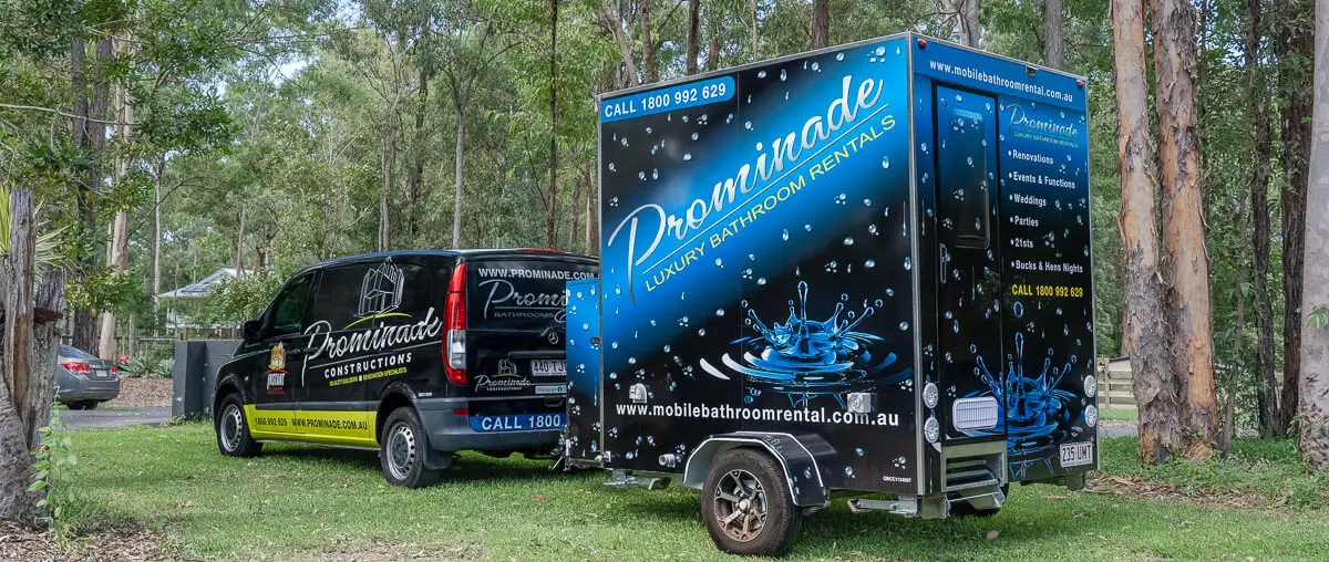 Mobile bathrooms for builders